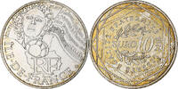 Frankreich 10 Euro Ile de France, Paris, UNZ, Silber, KM:1875 -