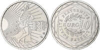 Frankreich 10 Euro Paris, Semeuse, UNZ+, Silber -