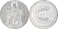 Frankreich 10 Euro Paris, Proof, STGL, Silber, KM:2073 -