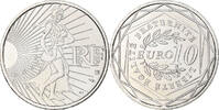 Frankreich 10 Euro Semeuse, Monnaie de Paris, UNZ+, Silber, KM:1580 -