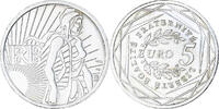 Frankreich 5 Euro Semeuse, SS+, Silber, KM:1534 -