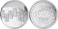 Frankreich 5 Euro Egalité, UNZ, Silber, Gadoury:EU646 -