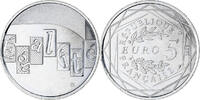 Frankreich 5 Euro Egalité, UNZ, Silber, Gadoury:EU646 -