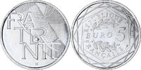 Frankreich 5 Euro Fraternité, Paris, UNZ, Silber -