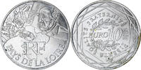Frankreich 10 Euro Pays de la Loire, Paris, UNZ, Silber, KM:1881 -