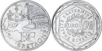 Frankreich 10 Euro Euros des régions, FDC, Silber, UNZ -