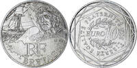 Frankreich 10 Euro Bretagne, Paris, Silber, UNZ, KM:1866 -