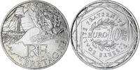 Frankreich 10 Euro Bretagne, Paris, UNZ, Silber, KM:1866 -