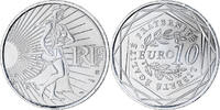 Frankreich 10 Euro Semeuse, STGL, Silber, KM:1580 -