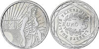 Frankreich 5 Euro Monnaie de Paris, Semeuse, STGL, Silber, KM:1534 -