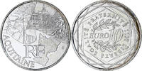 Frankreich 10 Euro Aquitaine, Paris, UNZ+, Silber, KM:1727 -