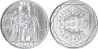 Frankreich 10 Euro Monnaie de Paris, Hercule, UNZ+, Silber -