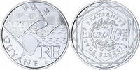Frankreich 10 Euro Paris, Guyane, STGL, Silber, KM:1654 -