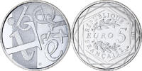Frankreich 5 Euro Liberté, Paris, STGL, Silber -