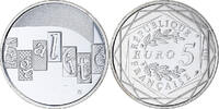 Frankreich 5 Euro Egalité, STGL, Silber, Gadoury:EU646 -
