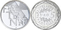 Frankreich 5 Euro Fraternité, STGL, Silber, Gadoury:EU647 -