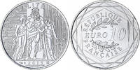 Frankreich 10 Euro Monnaie de Paris, Hercule, STGL, Silber -