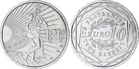 Frankreich 10 Euro Monnaie de Paris, Semeuse, STGL, Silber -