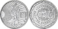 Frankreich 10 Euro Monnaie de Paris, Semeuse, UNZ, Silber -