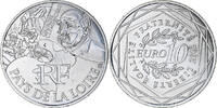 Frankreich 10 Euro Pays de la Loire, Paris, UNZ+, Silber, KM:1881 -