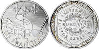 Frankreich 10 Euro Ile de France, Paris, UNZ+, Silber, KM:1657 -