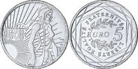 Frankreich 5 Euro Semeuse, Monnaie de Paris, UNZ+, Silber, KM:1534 -