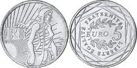 Frankreich 5 Euro Semeuse, Monnaie de Paris, UNZ+, Silber, KM:1534 -