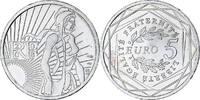 Frankreich 5 Euro Semeuse, Monnaie de Paris, UNZ+, Silber, KM:1534 -