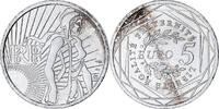 Frankreich 5 Euro Semeuse, Monnaie de Paris, UNZ+, Silber, KM:1534 -