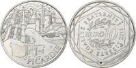 Frankreich 10 Euro Paris, Picardie., STGL, Silber, KM:1747 -
