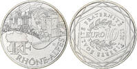 Frankreich 10 Euro Rhône Alpes, Rhône-Alpes, STGL, Silber -