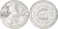 Frankreich 10 Euro Bretagne, STGL, Silber -