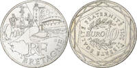 Frankreich 10 Euro Bretagne, UNZ, Silber -