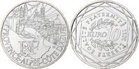 Frankreich 10 Euro Provence-Alpes-Cote d'Azur, Paris, STGL, Silber -