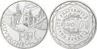 Frankreich 10 Euro Auvergne, Paris, STGL, Silber, KM:1728 -