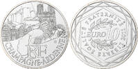 Frankreich 10 Euro Champagne-Ardenne, Paris, STGL, Silber, KM:1733 -