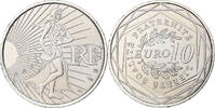 Frankreich 10 Euro Semeuse, STGL, Silber, KM:1580 -