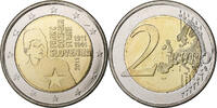 Slowenien 2 Euro Vantaa, Bi-Metallic, UNZ, KM:100 -