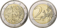 Frankreich 2 Euro Chute du mur de Berlin, Bi-Metallic, UNZ+, KM:New -