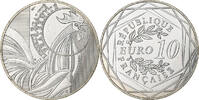 Frankreich 10 Euro Coq, Monnaie de Paris, Silber, UNZ+ -