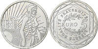 Frankreich 5 Euro Semeuse, Silber, UNZ, KM:1534 -