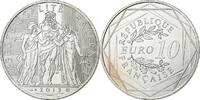 Frankreich 10 Euro Paris, Silber, UNZ+, KM:2073 -