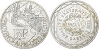 Frankreich 10 Euro Paris, Silber, UNZ, KM:1749 -