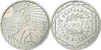 Frankreich 15 Euro Semeuse, Silber, UNZ, Gadoury:2, KM:1535 -