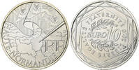 Frankreich 10 Euro Euros des régions, Haute-Normandie, Paris, Silber -