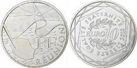 Frankreich 10 Euro Euros des régions, Réunion, Paris, Silber, STGL -