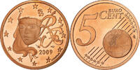 Frankreich 5 Euro Cent Paris, Copper Plated Steel, KM:1284 -