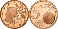 Frankreich 5 Euro Cent BU, Paris, Copper Plated Steel, Gadoury:3 -