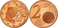 Frankreich 2 Euro Cent BU, Paris, Copper Plated Steel, Gadoury:2 -