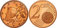 Frankreich 2 Euro Cent Paris, Copper Plated Steel, KM:1283 -